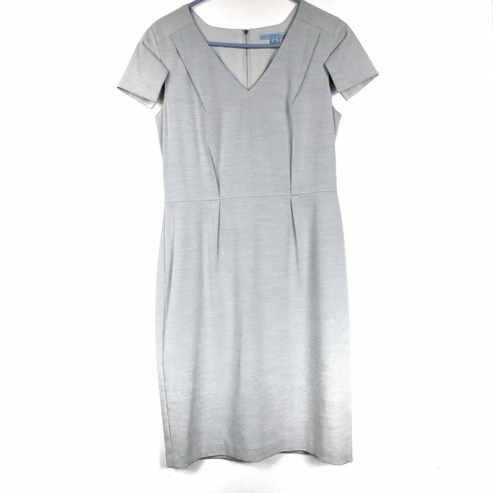 Antonio Melani Sheath Dress Silvery-Gray Career